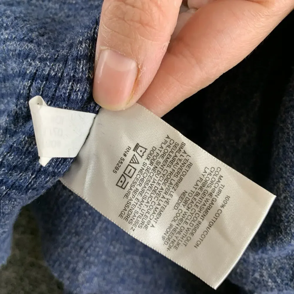 EXPRESS Men’s Jacket Sweater Knit Full Zip Long Sleeve Blue Size Small